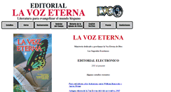 Desktop Screenshot of lavozeterna.org