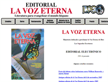 Tablet Screenshot of lavozeterna.org